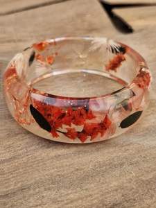 USANDO Pulseras clásicas exageradas deslumbrantes Multicolor ancho Irregular cuadrado acrílico para mujer brazalete de joyería de resina de diamante - Product Image 2