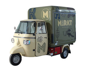 Chariot alimentaire électrique en acier, Tuk Tuk, traiteur mobile, tricycle à trois roues, vendeur ambulant, véhicule de service commercial, capacité de charge de 100 kg - Product Image 5