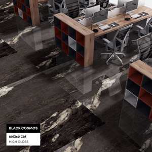 กระเบื้องพอร์ซเลนพิมพ์ลายหินอ่อนหินมูลค่าตลาดสําหรับล็อบบี้โรงแรม - Product Image 1