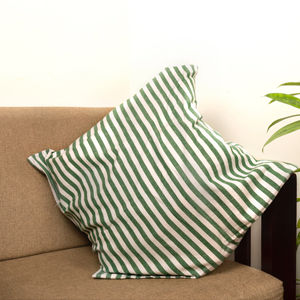 100% taies d'oreiller et de coussin tissées à rayures teintes en fil de coton Design carré américain pour la maison hôtel hôpital personnalisé - Product Image 1