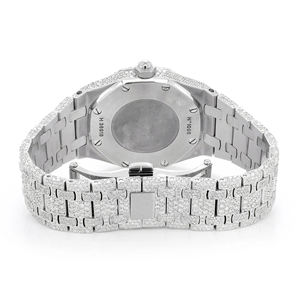 Reloj de Moissanita HQ GEMS Personalizado con Movimiento de Cuarzo, Acero Inoxidable, Esfera de Cristal y Diseño Ligero - Product Image 5