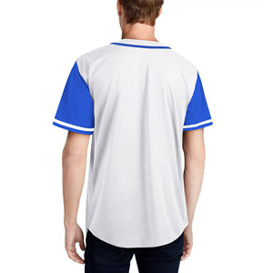 เสื้อเบสบอลสีส้มลายทางแบบคลาสสิกเสื้อใส่ได้ทั้งชายและหญิงเสื้อยืดพิมพ์ซับลิเมชันสำหรับฝึกซ้อมทีมเบสบอลราคาถูก - Product Image 6
