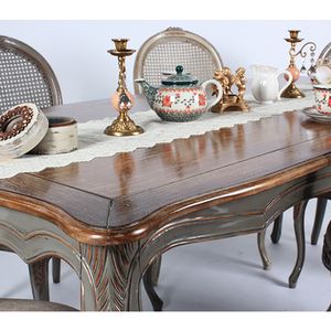 Ensemble de chaises de table à manger vintage classiques indonésiennes n ° 1705 pour la maison et l'hôtel, les restaurants et les salles à manger - Product Image 2