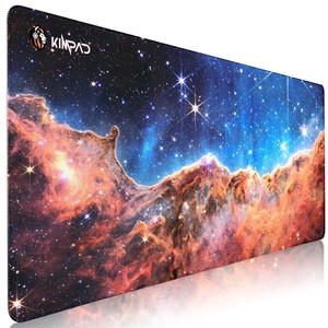 Tapis de bureau Galaxy XXL 900x400mm Carina Nebula, zone complète pour clavier et souris, caoutchouc antidérapant - Product Image 1