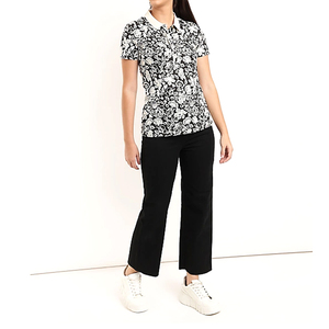2026 imprimé polos 100% coton pour femmes Top qualité nouveau sur mesure coton Polyester femmes imprimé polos - Product Image 6