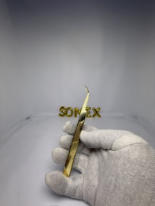 Clip especial para pestañas postizas, División de pestañas de belleza, pinzas de injerto profesionales doradas, juego de herramientas, juego de pinzas - Product Image 5