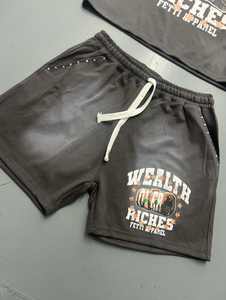 Camiseta sin mangas con lavado ácido personalizada de verano, pantalones cortos lavados Vintage, Conjunto de camiseta sin mangas y pantalones cortos para hombre - Product Image 3