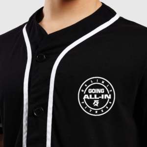 Conjunto Deportivo GA de Béisbol, Camiseta Transpirable de Poliéster de Manga Corta, Pantalones Cortos, Color Negro, Talla XL Plus, Técnicas de Sublimación - Product Image 5