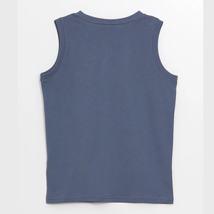 Camiseta sin Mangas para Niños, 100% Algodón, Transpirable, Anti-Pilling, Fácil Cuidado, Lavable a Máquina, Estilo Moderno, Uso Versátil para Gimnasio, Playa, Uso Diario - Product Image 5
