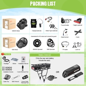 <span class=keywords><strong>Kit</strong></span> de Motor Eléctrico Bafang BBS de Transmisión Media sin Escobillas 250W 350W <span class=keywords><strong>500W</strong></span> 750W 1000W <span class=keywords><strong>36V</strong></span> 48V para Conversión de Bicicletas con Opción de Batería - Product Image 6