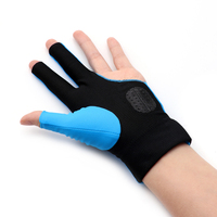 Accessoires de billard haut de gamme de qualité supérieure 3 doigts fermés doigts couverts complets gants de billard de billard