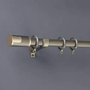 En Gros Usine Tiges et Rails Romains Modernes Alliage d'Aluminium Haute Résistance Pistes Kit de <span class=keywords><strong>Tringle</strong></span> à Rideau Simple - Product Image 4