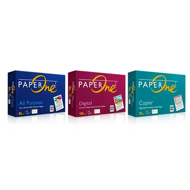 Premium Quality Paper One A4 Copy/Printing PaperOne A4 Copy Paper 70gsm / 75gsm /80gsm