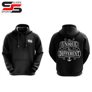 Le fabricant professionnel personnalise 100% coton à manches longues hommes sweat à capuche vierge sweats sérigraphie broderie personnalisée - Product Image 3