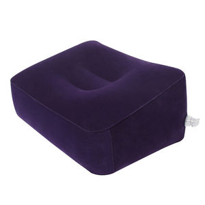 यात्रा inflatable फुटरेस्ट (1,2,3 लेयर) पोर्टेबल स्क्वायर लेग आराम, छोटे, आरामदायक फ्लक्स फिनिश, बैग में फिट बैठता है। - Product Image 2