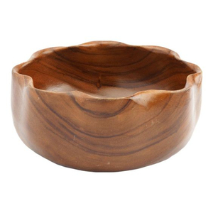 Tazón para servir ensalada de comida de madera ecológica de la mejor calidad, nuevo diseño antiguo, vajilla para el hogar para fiestas y servir sopa - Product Image 4