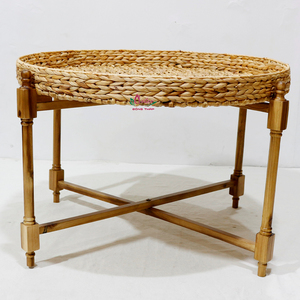 Estante organizador de gabinete de jacinto de agua y algas marinas hecho a mano Artex Dong Thap Vietnam muebles de cocina - Product Image 3