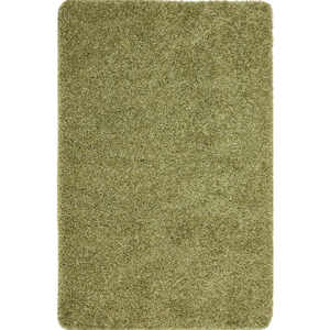 Alfombra Peluda Verde Oliva de 60x100 cm, Lavable - Product Image 1