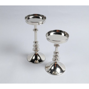 Juego de 3 candelabros de diferentes tamaños, candelabro de plata de diseño moderno para decoración del hogar, candelabro - Product Image 6