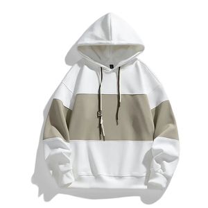 Nouvelle mode hommes automne hiver à capuche à manches longues fermeture éclair couleur unie 100% coton décontracté polaire épaissir chaud décontracté sweats à capuche - Product Image 2