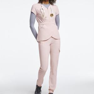 2025 Oem Plus Size <b>Colourful</b> Fashionable Fitted Wholesale Nurse Medical Scrubs Uniform <b>Sets</b> - Product Image 4