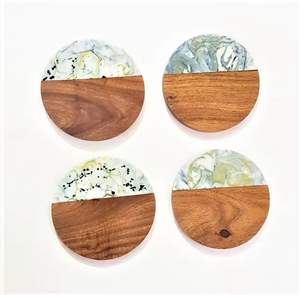 Posavasos de madera de alta calidad al precio más barato con la mejor calidad para decoración de mesa boda hecha a mano - Product Image 4