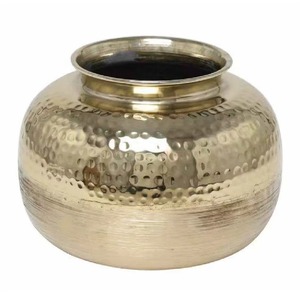 แจกันชุบทองสวยงามพร้อมรูปทรงทันสมัยผลงานชิ้นเอกที่ทำด้วยมือสำหรับการตกแต่งภายในที่ทันสมัยและแบบดั้งเดิม - Product Image 5