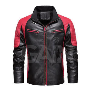 Chaqueta de cuero de estilo moderno para hombre, chaqueta de invierno suave y ligera para la moda diaria y callejera - Product Image 1