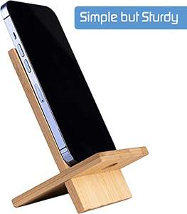 Eject Mobile <b>Phone</b> <b>Holder</b> With Cute Design <b>Phone</b> Socket Wholesale High Quality Wooden Mobile Stand Gift Natural Finished - Product Image 4