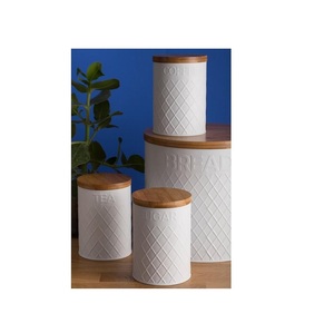 Premium Quality Restaurants <b>Tea</b> <b>Coffee</b> <b>Sugar</b> Set Table Decor <b>Sugar</b> Pot Metal Ceramic Storage <b>Containers</b> Canisters - Product Image 1