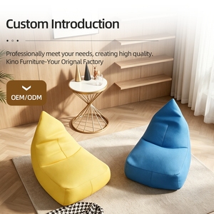 Canapé-lit japonais Kino en forme de goutte d'eau, en tissu maillé, amovible et lavable, pour balcon, salon, chambre, fauteuil de relaxation moderne - Product Image 5