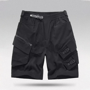 Pantalones cortos de carga con cintura elástica al por mayor, pantalones cortos de seis bolsillos para hombre, pantalones cortos transpirables de algodón con bolsillo de carga - Product Image 1