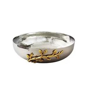 Tazón de Cobre Pulido Dorado, Estilo Martillado, para Cocina, Tazón Decorativo de Latón para Servir, Tazón de Cobre Grabado - Product Image 3