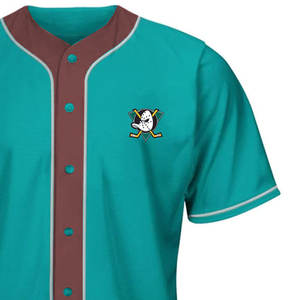 Vente chaude Unisexe Football Américain Baseball Jersey Respirant Plus La Taille Vintage Maille Conception Bouton De Fixation À Manches Courtes - Product Image 3