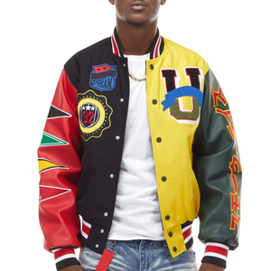 Meilleure vente en usine, prix de gros, veste universitaire de baseball personnalisée, nouveauté, veste universitaire pour hommes à broderie personnalisée - Product Image 1