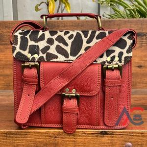 Sac à main en cuir recyclé de haute qualité à imprimé animal sac à bandoulière élégant en cuir coloré sac à bandoulière multi-usages pour les femmes - Product Image 1