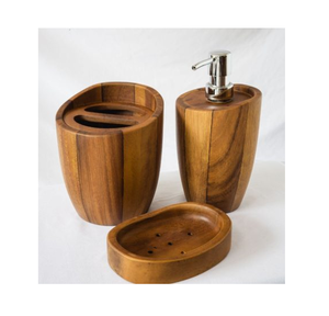 Ensemble de salle de bain en bois Ensemble d'accessoires de salle de bain pour salle de bain de haute qualité - Product Image 5