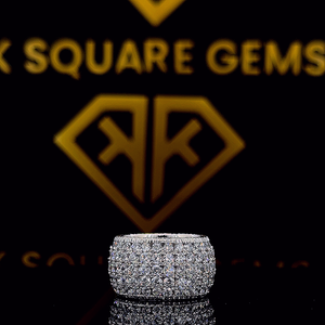 Anillo de Moissanita con Corte Ovalado en Forma de Corazón, Engaste Pavé, Oro Blanco 925, Joyería Iced Eternity Bling para Mujer, Regalo - Product Image 3