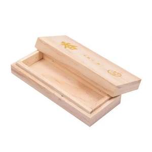 Petites caisses <span class=keywords><strong>de</strong></span> rangement en bois, lot <span class=keywords><strong>de</strong></span> 3, boîtes cadeaux en bois brut avec couvercle coulissant pour bougies et autocollants - Product Image 2