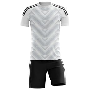 ชุดฟุตบอลผู้ใหญ่แบบยูนิเซ็กซ์ ระบายอากาศ แห้งเร็ว ผลิตตามสั่ง ด้วยเทคนิคการพิมพ์แบบซับลิเมชั่น เป็นมิตรกับสิ่งแวดล้อม ผลิตจากโพลีเอสเตอร์ 100% คอกลม แขนสั้น แบบสั่งทำ - Product Image 2