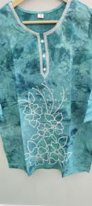 เสื้อกล้ามปักลายเรขาคณิตของผู้หญิง, เสื้อกล้ามปักลายลำลองยาวสั้นสำหรับฤดูใบไม้ผลิและฤดูใบไม้ร่วง - Product Image 2