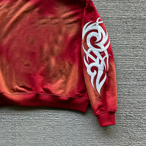 Sudadera con capucha de parche de socorro para hombre superventas en línea/Sudadera con capucha de parche de socorro para hombre de nuevo diseño de alta calidad 100% - Product Image 5