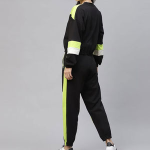 Conjunto Deportivo de Invierno para Mujer, Corte Regular, con Capucha, Color Sólido, Superventas, Ropa Deportiva Informal, 100% Algodón, Reversible, Cortavientos y Transpirable - Product Image 3