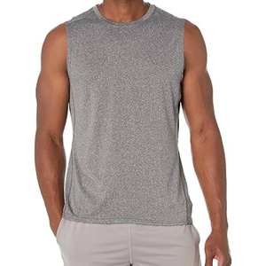 เสื้อแขนกุดสำหรับผู้ชายเสื้อออกกำลังกายแบบลำลองแขนกุดผ้าฝ้ายผสม - Product Image 2