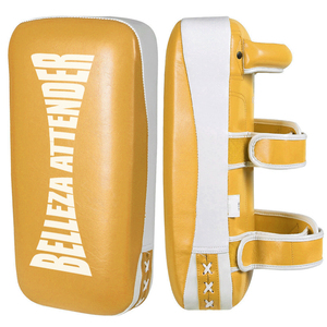 Pad de frappe thaïlandais pour Muay Thai et Kickboxing, courbé, simple, avec logo personnalisé, en cuir PU et vinyle Panda, OEM - Product Image 6