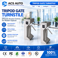 Barrière de contrôle d'accès ACS AUTO Speed Gate Flap Barrier Gate, Portillon de gymnase, Portillon de contrôle d'accès pour centre de fitness, Portillon tripode