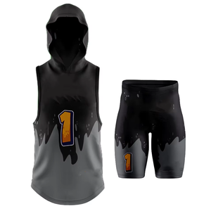 Uniforme de Fútbol Americano 7 contra 7 con Capucha y Compresión para Jóvenes, Personalizado con Logotipo, Sudadera sin Mangas Sublimada - Product Image 6