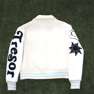 Fabricant sur mesure Vestes universitaires Letterman à manches en cuir brodées de haute qualité pour hommes Vestes universitaires personnalisées - Product Image 3