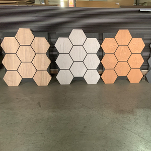 Panneaux muraux acoustiques en placage de <span class=keywords><strong>bois</strong></span> technique-<span class=keywords><strong>Bois</strong></span> d'ingénierie pour la réduction du bruit au bureau - Product Image 4