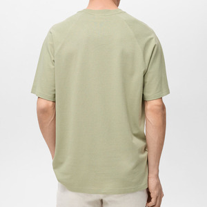 Camiseta personalizada de alta calidad de 300gsm, Camiseta de algodón en blanco de gran tamaño con hombros caídos, Camisetas estampadas para hombres - Product Image 3